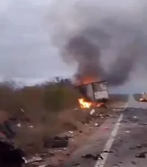 Acidente entre caminhão e van deixa sete mortos em Pernambuco