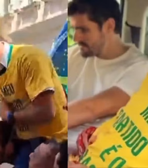 [Vídeo] Cena de facada em filme sobre Bolsonaro vira alvo de piadas nas redes sociais