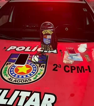 Homem é preso com drogas e munição após tentar fugir em Barra de Santo Antônio