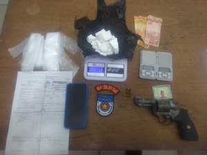 Homem é preso por porte ilegal de arma e tráfico de drogas em Matriz do Camaragibe