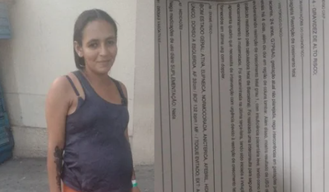 Família denuncia demora para cesárea de gestante de alto risco em Arapiraca