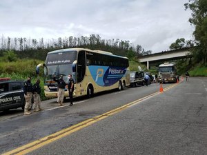 Polícia mineira faz reconstituição de acidente com ônibus que saiu do Sertão de Alagoas