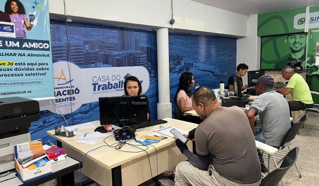 Sine Maceió oferta mais de 1,6 mil vagas de emprego em diversas áreas; confira!