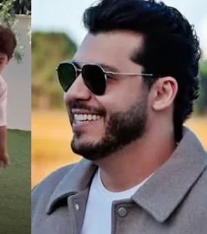 Murilo Huff encanta com aula de futebol do filho de Marília Mendonça