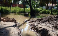 Águas das chuvas invadiram ruas do povoado São Bento, em Maragogi
