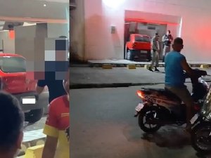 Motorista foge após carro destruir fachada de agência bancária em Atalaia