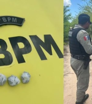 Motociclista é flagrado sem Carteira Nacional de Habilitação e portando papelotes de maconha em Penedo