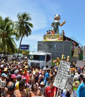 Desfile do Bloco Vulcão encerra prévias de carnaval de Maceió no domingo (24)