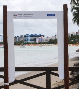 Totem fotográfico é alvo de vandalismo na orla de Ponta Verde