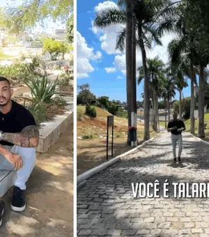 [Vídeo] Corretor de imóveis viraliza ao 'vender' túmulos para talaricos em Vitória