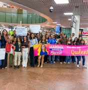 Marina JHC recebe homenagem de mães de alunos do Maceió Abraça o Mundo