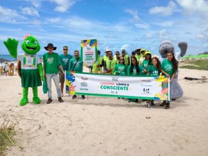 IMA incentiva preservação ambiental durante Carnaval em ação na Praia do Francês