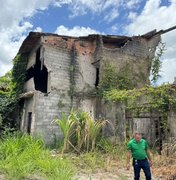 Imóvel abandonado no Clima Bom é demolido por recomendação da Defesa Civil de Maceió