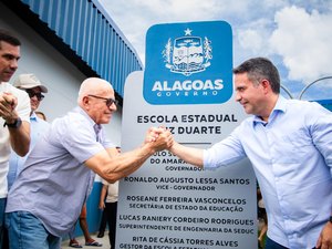 Governo inaugura 25ª Escola do Coração e sala do Saúde Até Você Digital em Estrela de Alagoas
