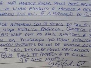 'Você não merece pagar pelos meus erros', diz Cabral a filho candidato