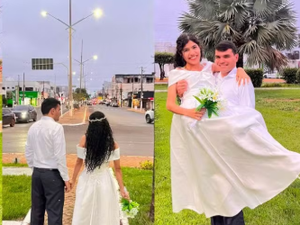[Vídeo] Fotógrafo surpreende casal que tiravam fotos com celular na rua