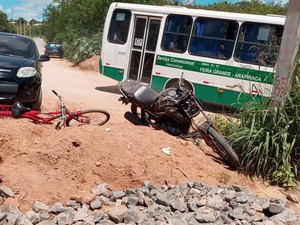 Sobrinho de ex-vereador sofre acidente de moto e está internado em hospital de Arapiraca