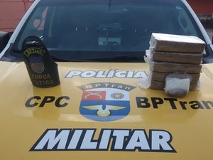 BPTran apreende mais de 5kg de crack avaliados em R$ 100 mil