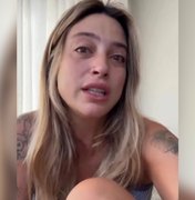 Tati Dias chora ao se pronunciar sobre término com Lauana Prado