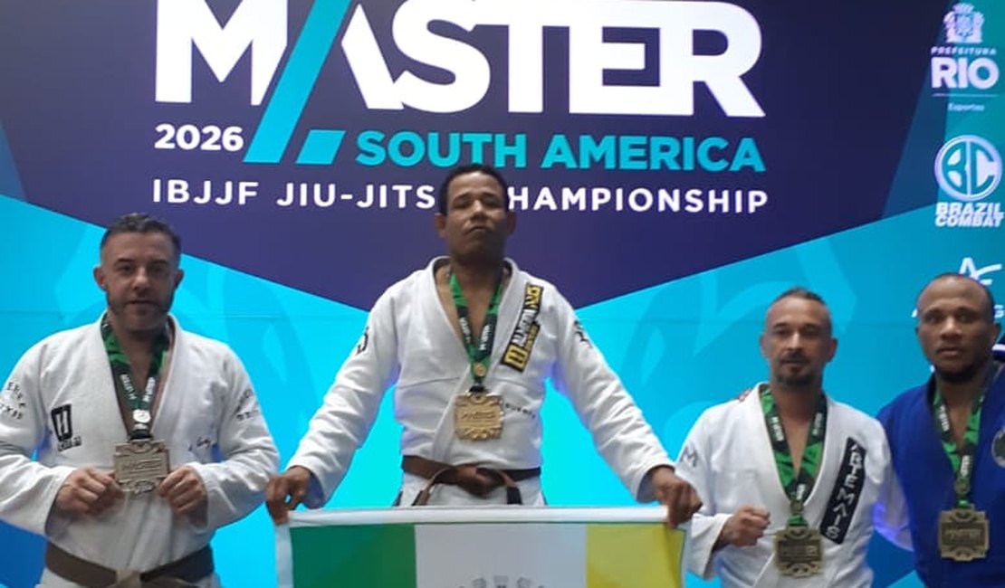 Arapiraquense Alexandre Negão é campeão de torneio internacional de Jiu-jitsu no Rio de Janeiro
