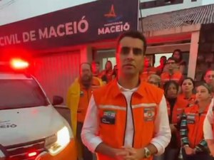 JHC visita pontos críticos de Maceió e avalia positivamente atuação da Defesa Civil