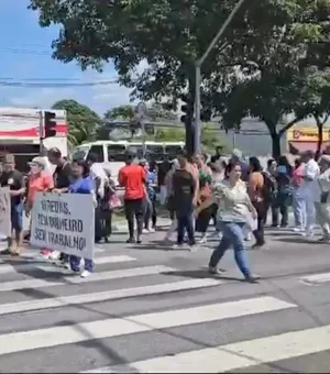 Protesto dos funcionários do Hospital  Veredas foi finalizado; vias já foram liberadas