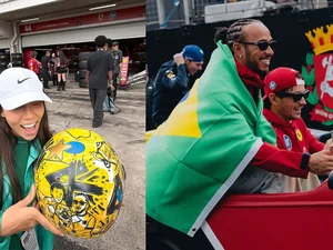 Influenciadora relata 'sumiço' de capacete personalizado para Lewis Hamilton