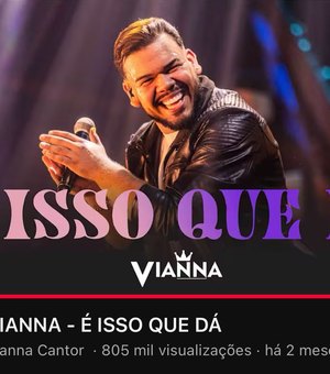 [Vídeo] Cantor arapiraquense Vianna ultrapassa 800 mil visualizações com música autoral