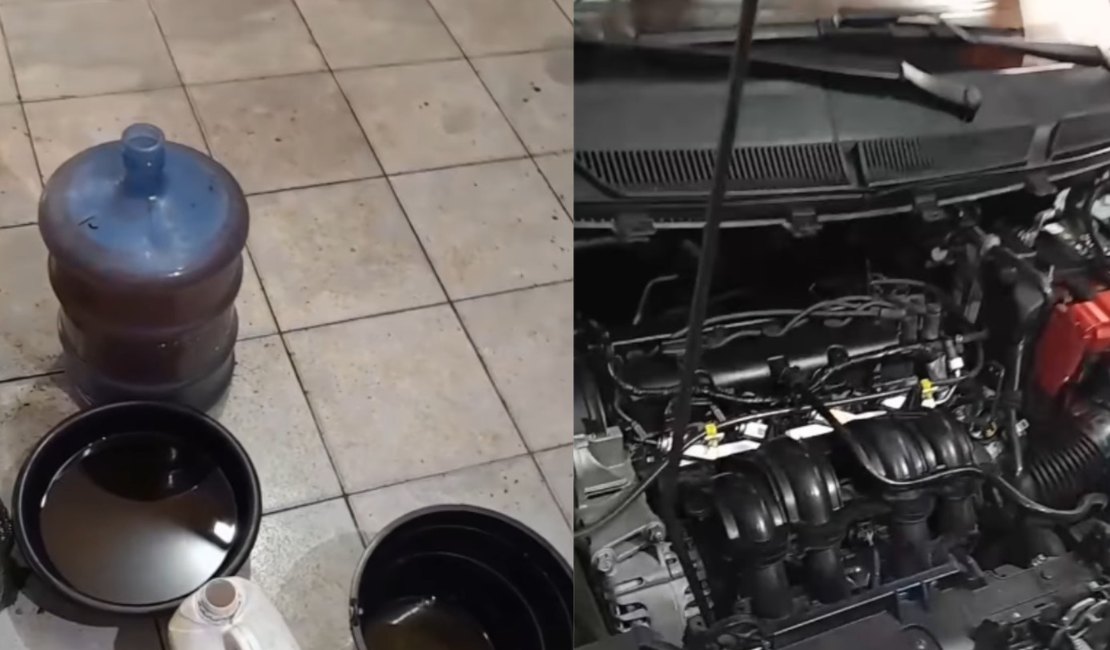 Golpe: motorista denuncia abastecimento com gasolina misturada à água em posto de Arapiraca