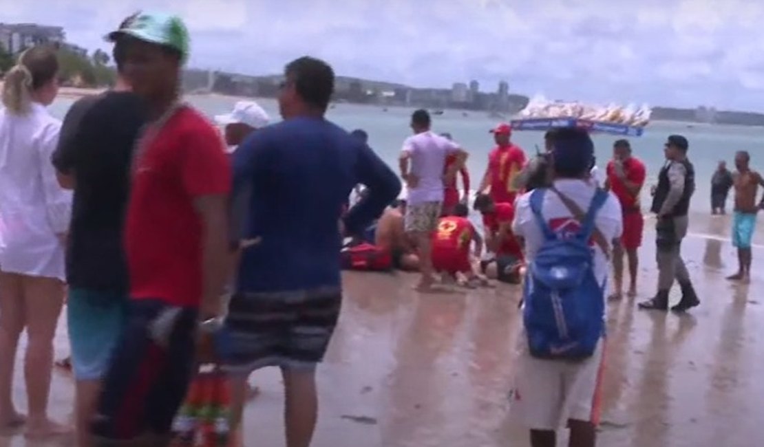 Mulher morre afogada na praia da Ponta Verde