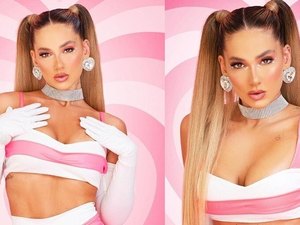 Virginia Fonseca escolhe look no estilo Barbie ousada para o último dia de Carnaval