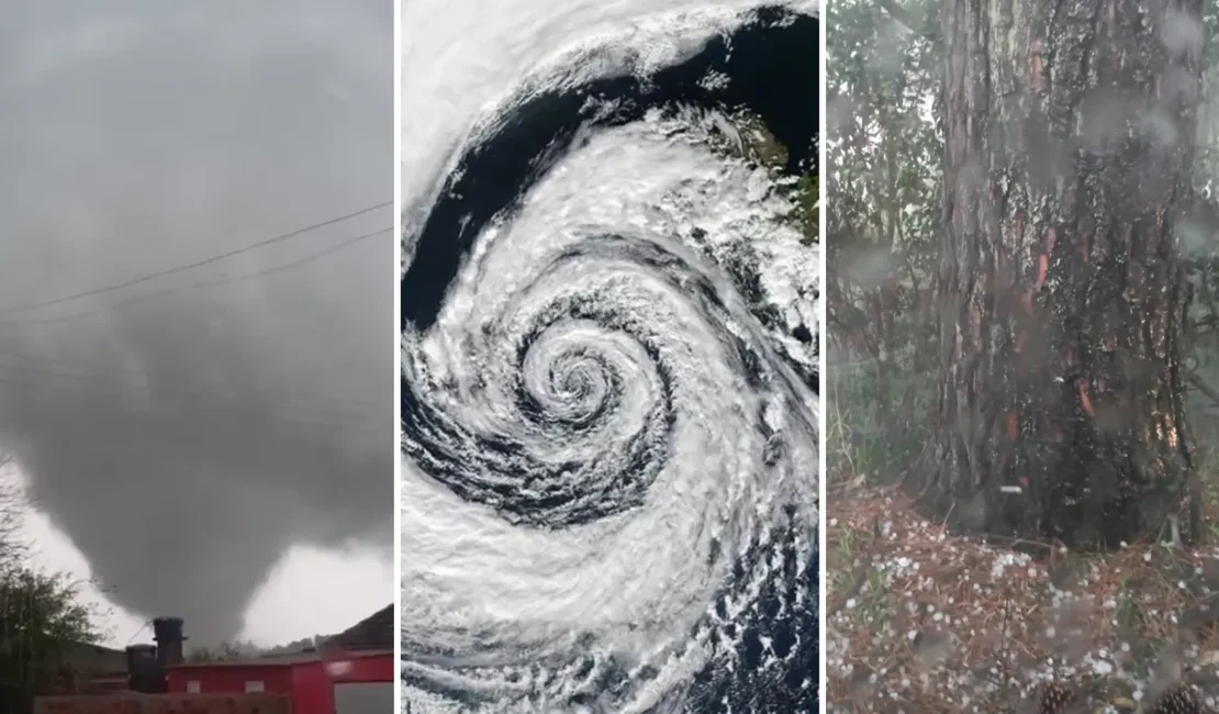 Alerta, aulas suspensas e tornado: veja impactos de ciclone-bomba pelo país