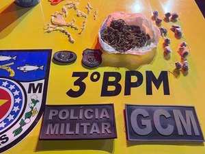 Traficante é preso com maconha e crack em Teotônio Vilela