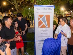 Rodrigo Cunha participa da inauguração da Praça Juvenal Cunha, em Arapiraca