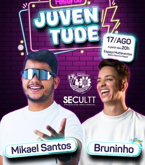 Mikael Santos e Bruninho comandam a Festa da Juventude em São Sebastião no próximo sábado (17)