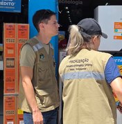 Durante fiscalização, 45 Lojas do Centro de Arapiraca são notificadas por poluição sonora