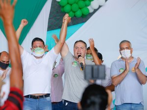 Renan Filho anuncia polo industrial no BB ao lado de Allan Pierre e Alfredo