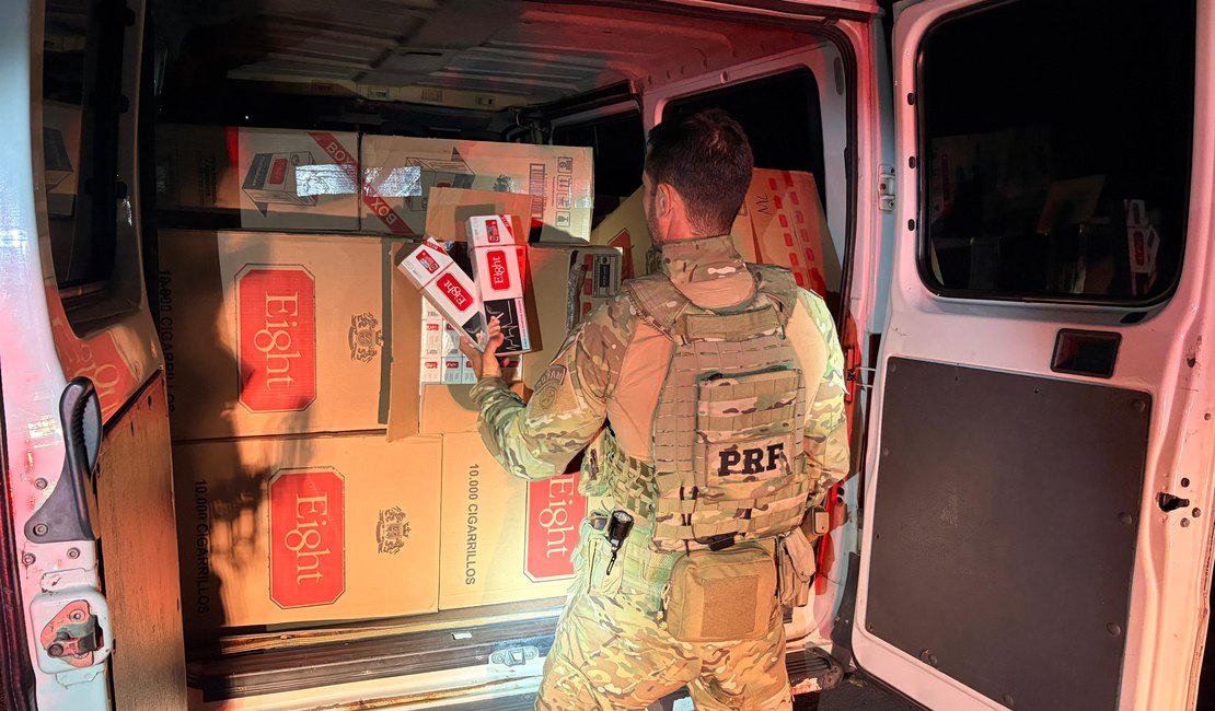 Polícia apreende carga de 500 mil cigarros contrabandeados no município de Rio Largo