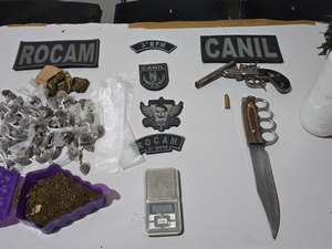 Ex-reeducando é preso com arma e drogas no município de Girau do Ponciano