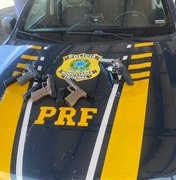 Homem é preso pela PRF por porte ilegal de arma de fogo na BR-423 em Canapi