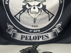 Pelopes apreende arma de fogo e carregadores em imóvel às margens da AL-220