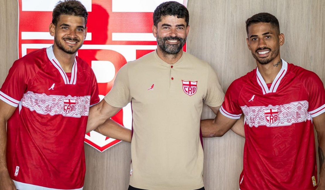 Hereda e João Neto são apresentados oficialmente pelo CRB