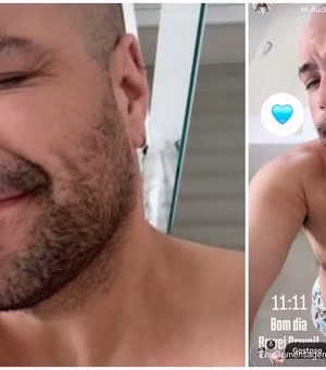 Tiago Abravanel mostra físico após perder mais de 23 Kg e recebe elogio: 'Gostoso'