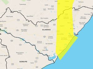 INMET emite alerta de chuvas para Maceió e outros 34 municípios