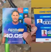 Candidato a vereador distribui santinhos confusos com o nome de JHC e foto de Rafael Brito