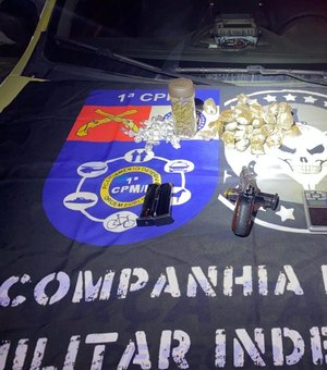 PM apreende armas e drogas durante ações no interior e na Região Metropolitana