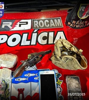 Indivíduo é preso com cocaína após denúncia no Bairro Baixa Grande em Arapiraca