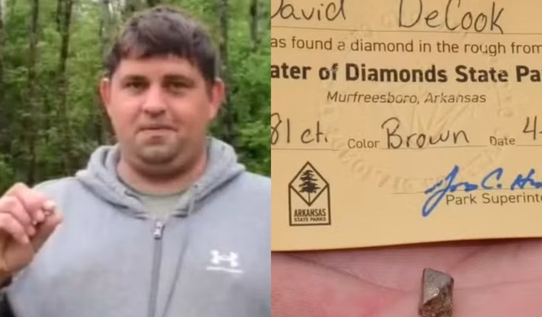 Agricultor encontra diamante durante passeio em parque: 'Chance única'