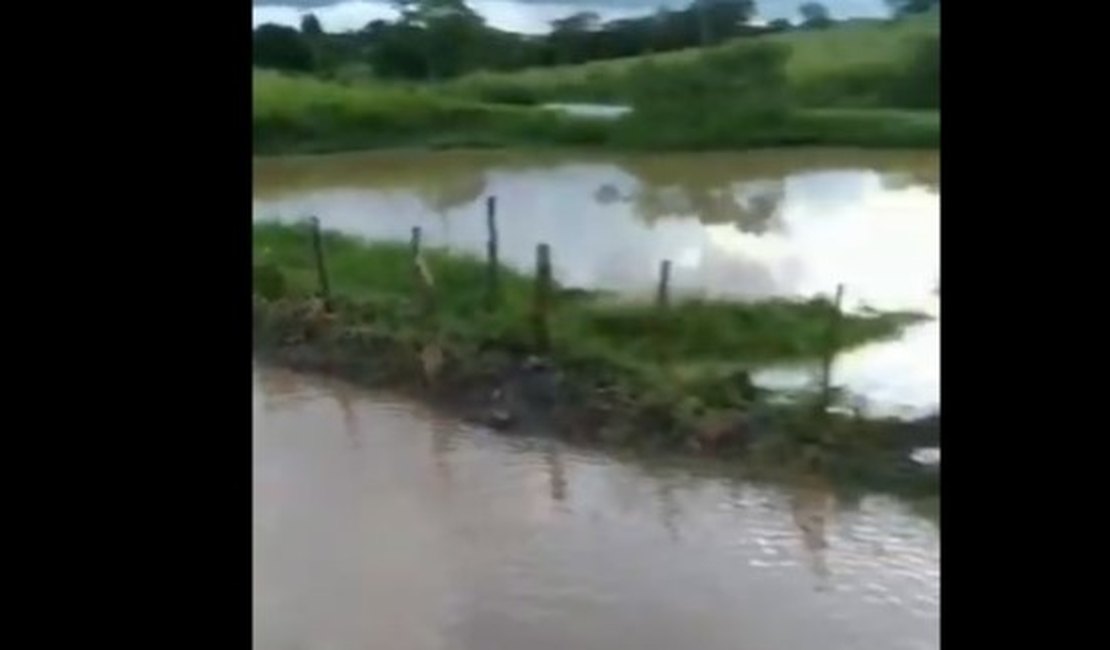 [Vídeo] Obra da prefeitura em ponte, causa prejuízo em barragem na zona rural de Arapiraca