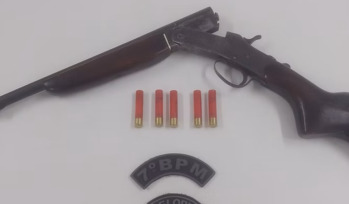 Homem é preso por posse ilegal de arma de fogo em Carneiros